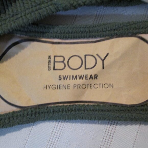 COTTON ON Junior's Low-Back One-Piece Swimsuit Khaki NWT Sz XS - Picture 7 of 8